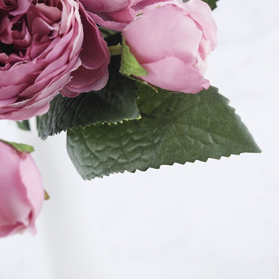 Pink Peony and Rose Home Decor Artificial Flowers Bouquet - Image 8